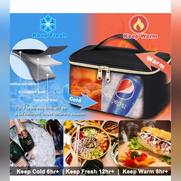 Women's Black Multi Compartment Backpack - Picture 3 of 12